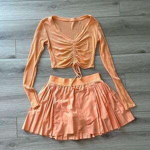 ALO Yoga athletic tennis skirt set